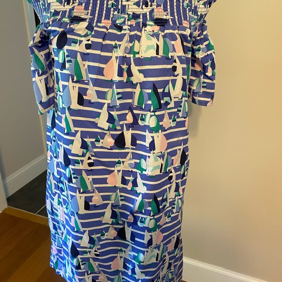 NWT Vineyard Vines off the shoulder dress - Picture 5 of 14